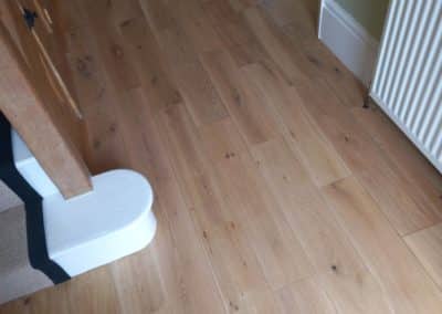 Oak floor restoration in Purley