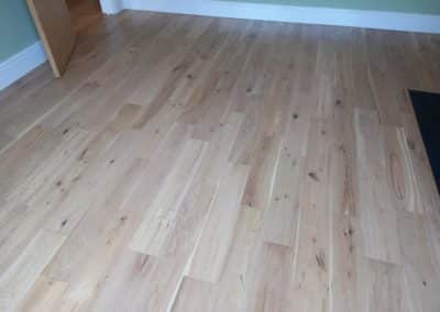 Solid oak wood floor sanding and varnishing in Purley