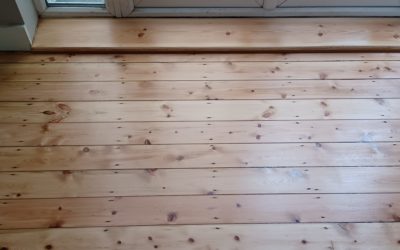 Pine Floorboard Restoration in Cheam