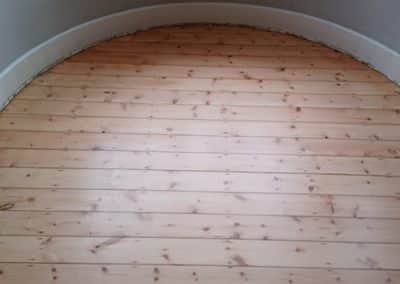 Pine Floorboard Restoration in Cheam, Surrey