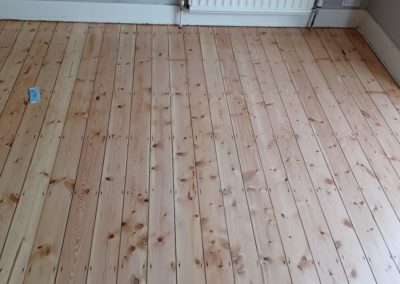 Pine Floorboard Restoration in Cheam, Surrey