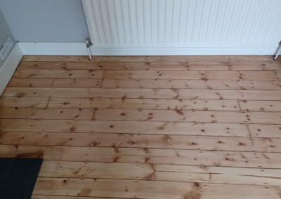 Pine Floorboard Restoration in Cheam, Surrey