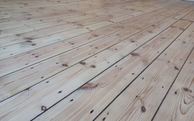 Pine Floorboard Restoration in Warlingham