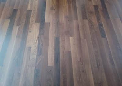 Dark timber floor restoration in Caterham