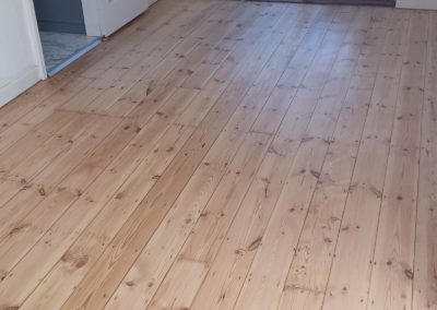 Pine Floorboard Restoration in Redhill